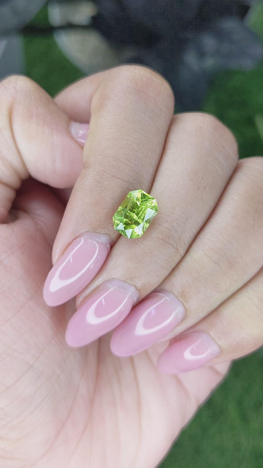 2.33 Ct. Yellowish Green Peridot from Pakistan Size Video