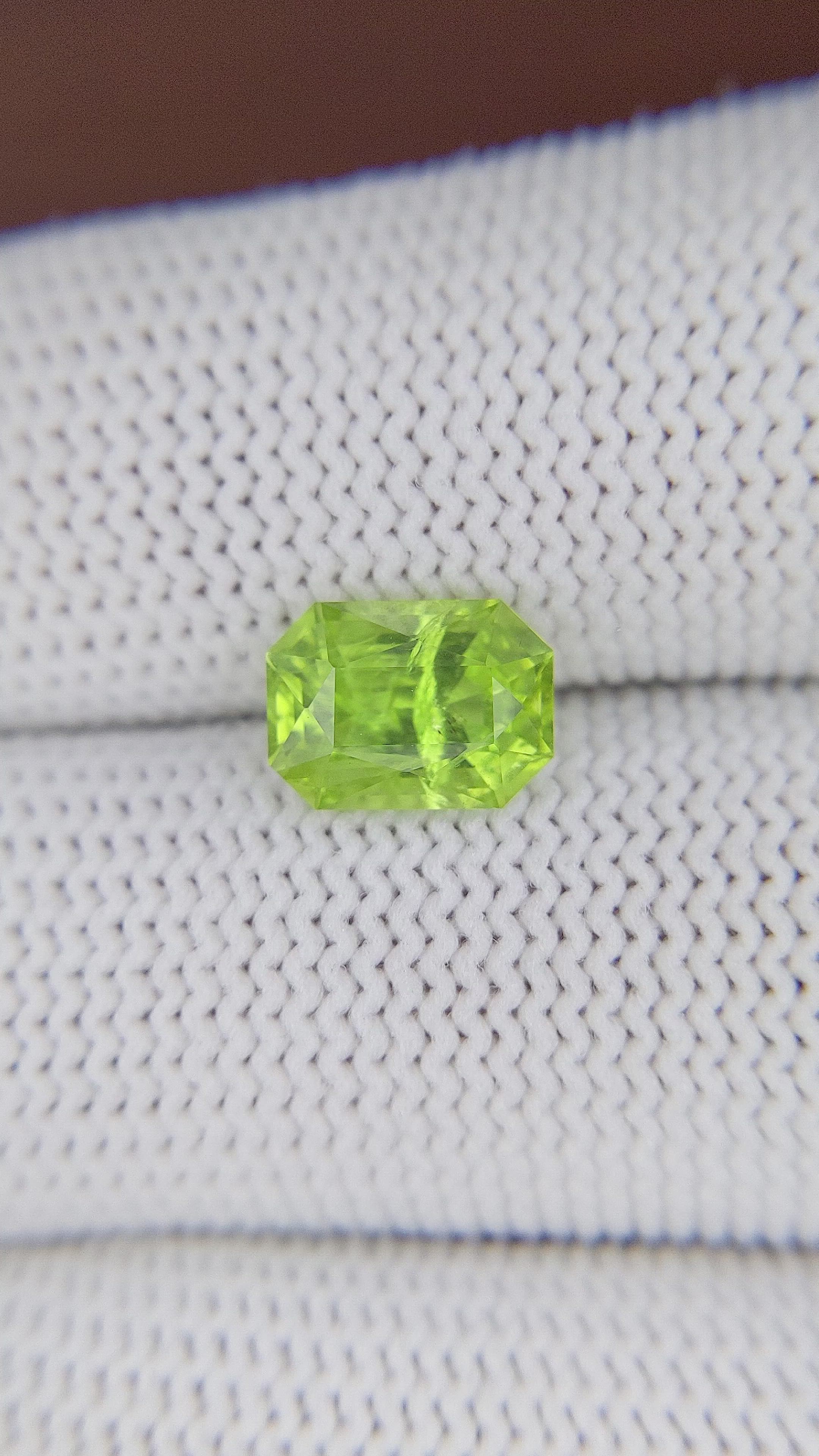 2.33 Ct. Yellowish Green Peridot from Pakistan Size Video