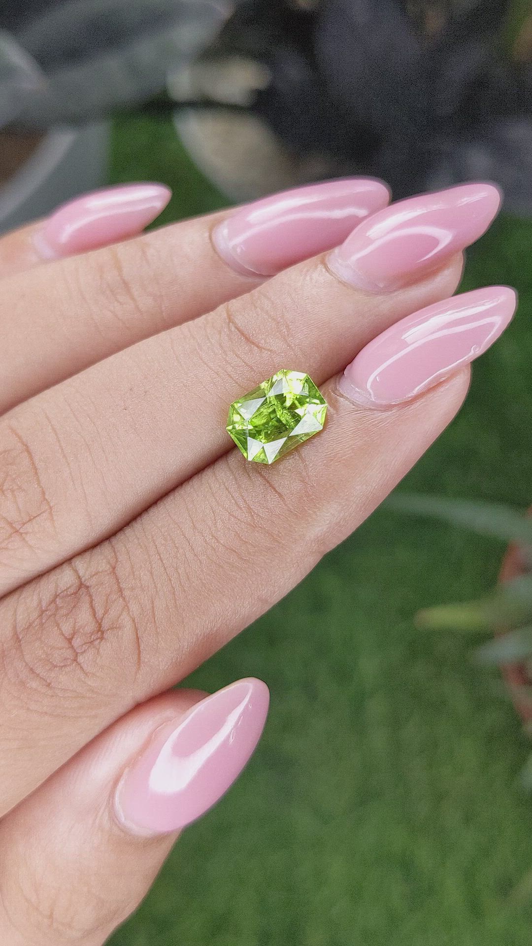 2.33 Ct. Yellowish Green Peridot from Pakistan Size Video