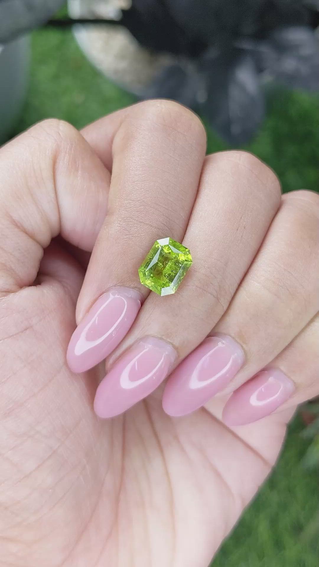 2.50 Ct. Yellowish Green Peridot from Pakistan Size Video