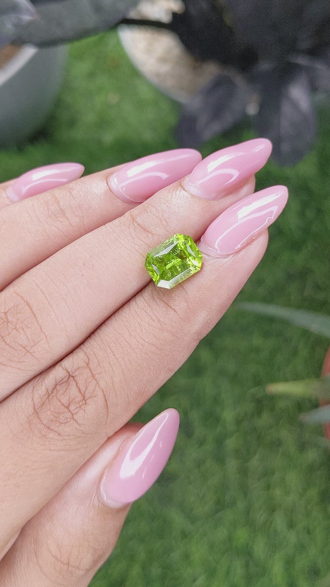 2.50 Ct. Yellowish Green Peridot from Pakistan Size Video