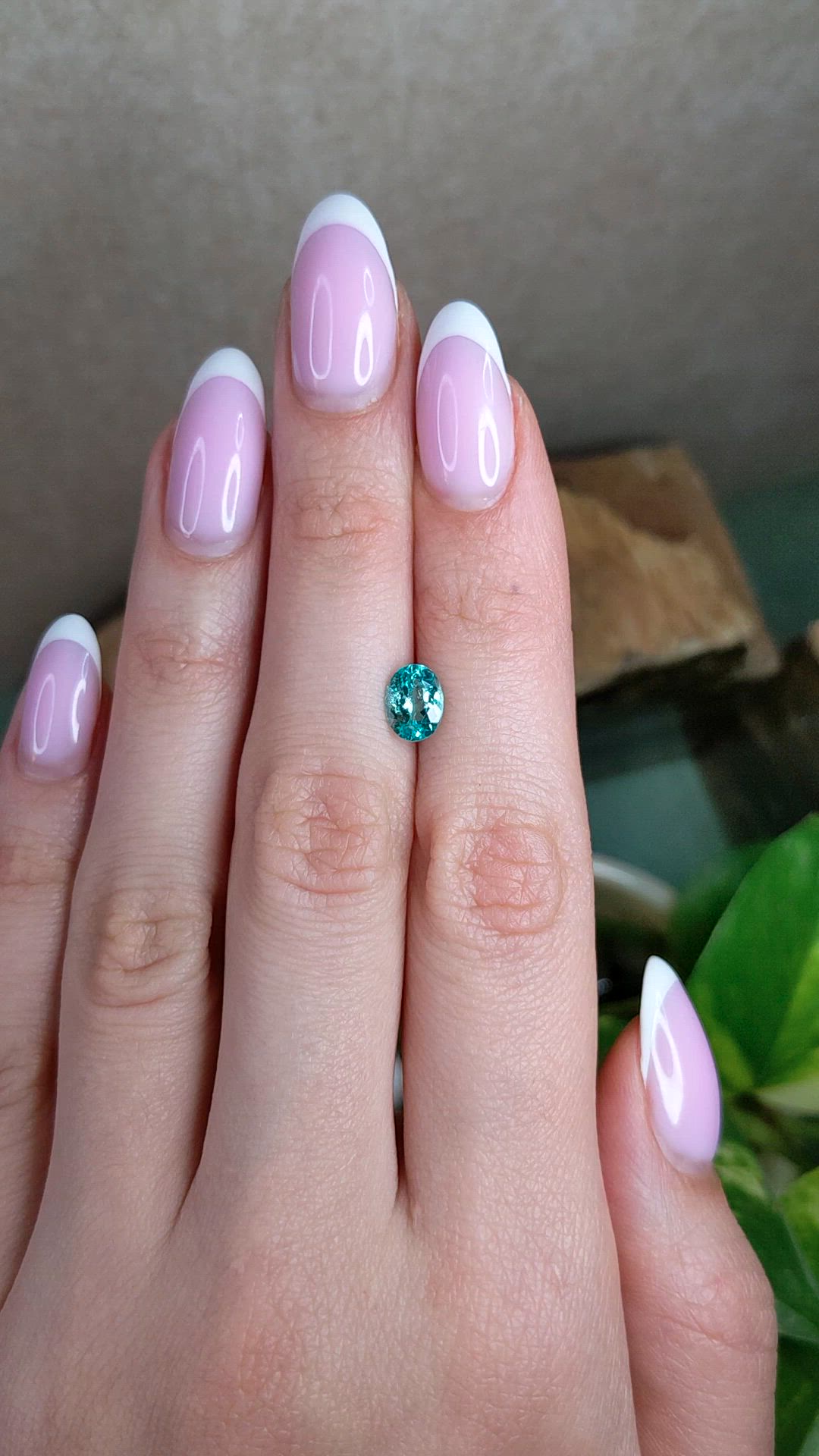 1.17 Ct. Greenish Blue Paraiba Tourmaline from Mozambique Size Video
