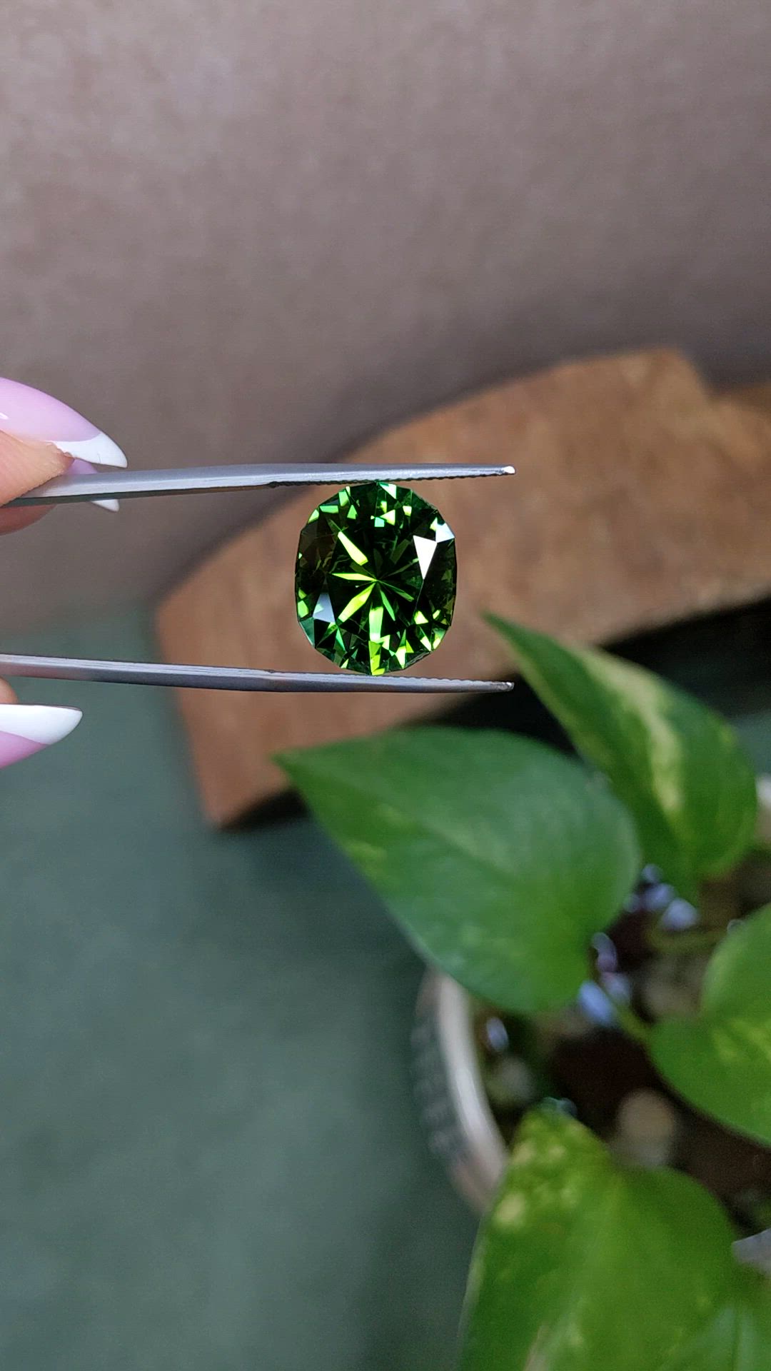 10.00 Ct. Green Tourmaline from Tanzania Size Video