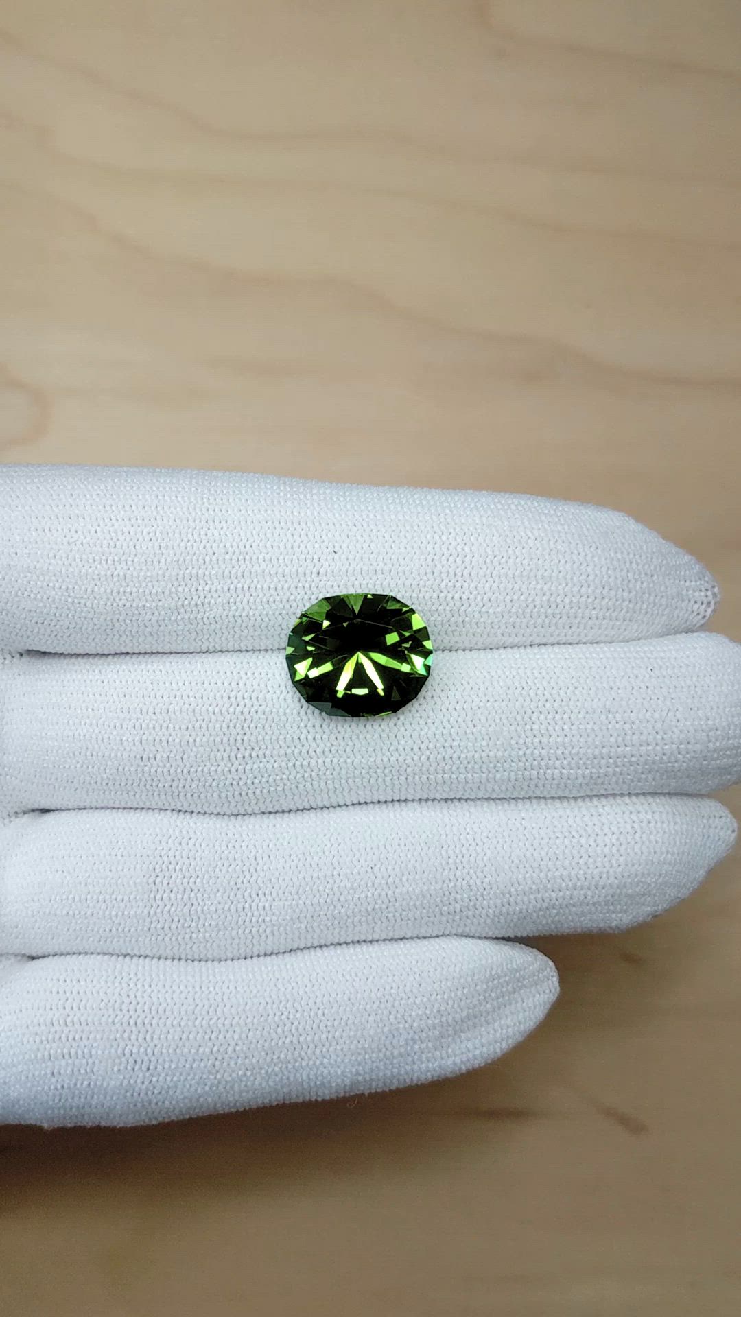 10.00 Ct. Green Tourmaline from Tanzania Size Video