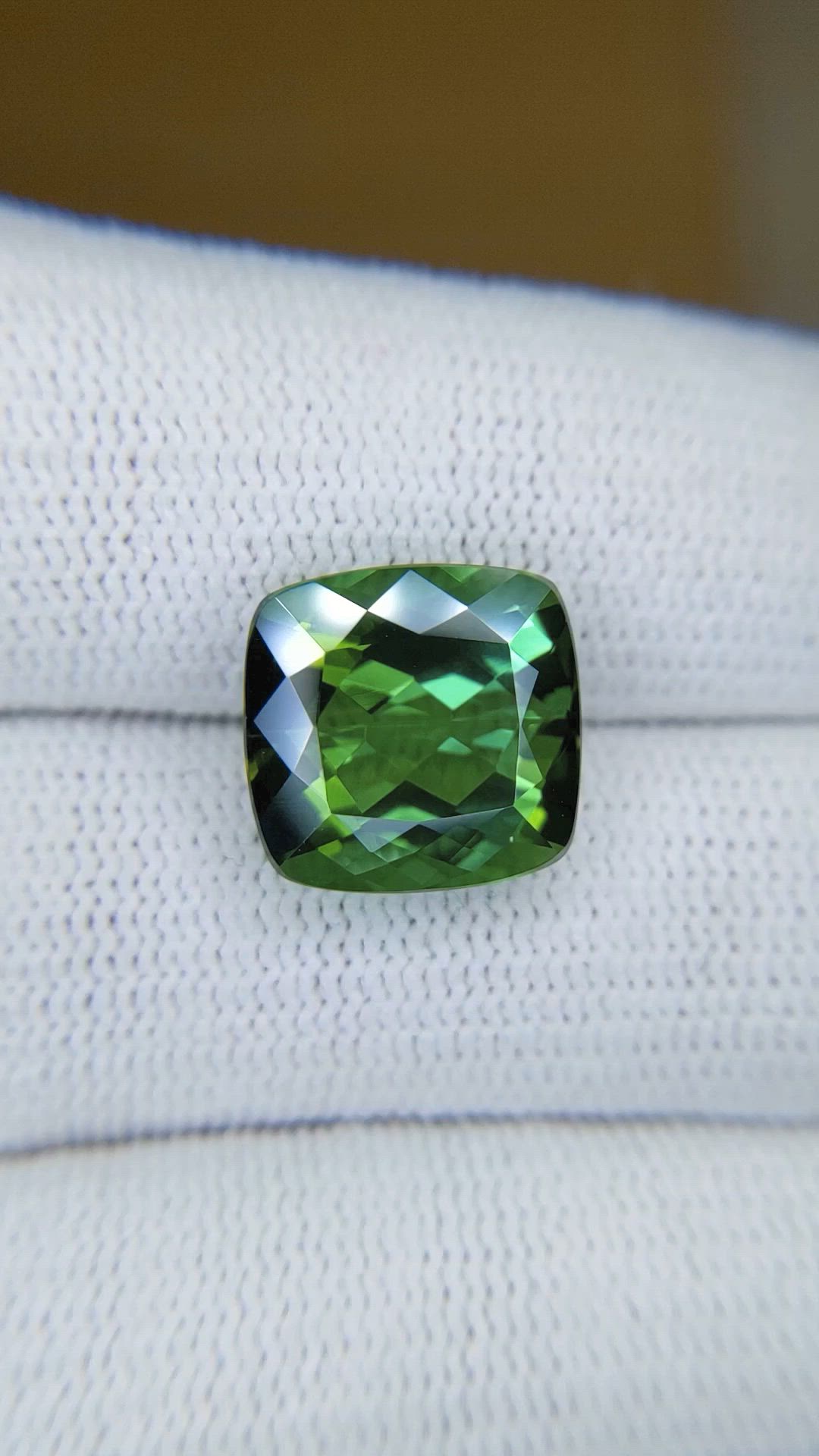 8.24 Ct. Green Tourmaline from Brazil Size Video