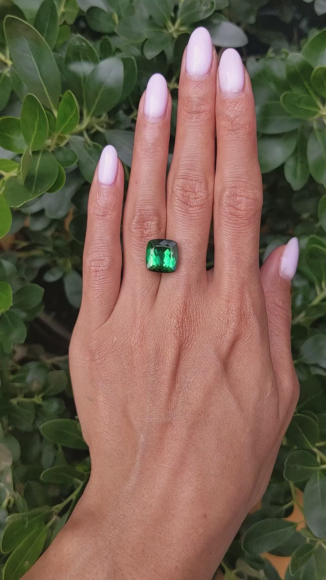 8.24 Ct. Green Tourmaline from Brazil Size Video
