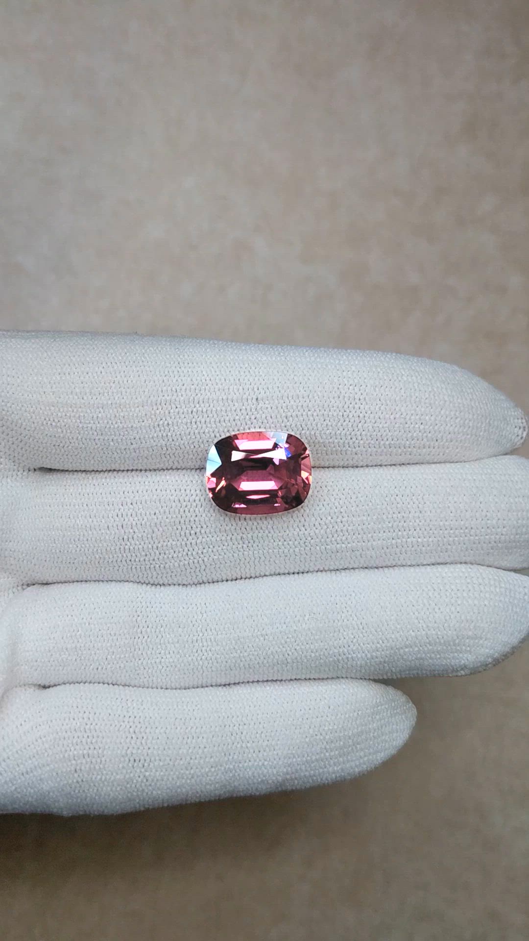 9.03 Ct. Purplish Pink Tourmaline from Tanzania Size Video