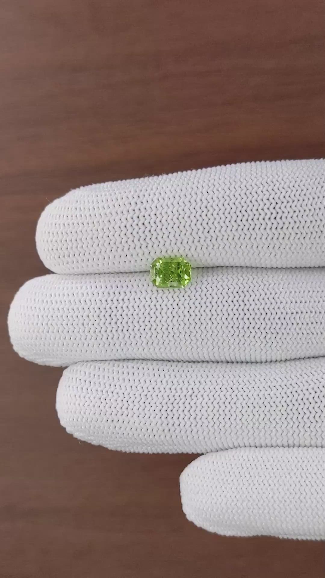 1.46 Ct. Yellowish Green Peridot from Pakistan Size Video