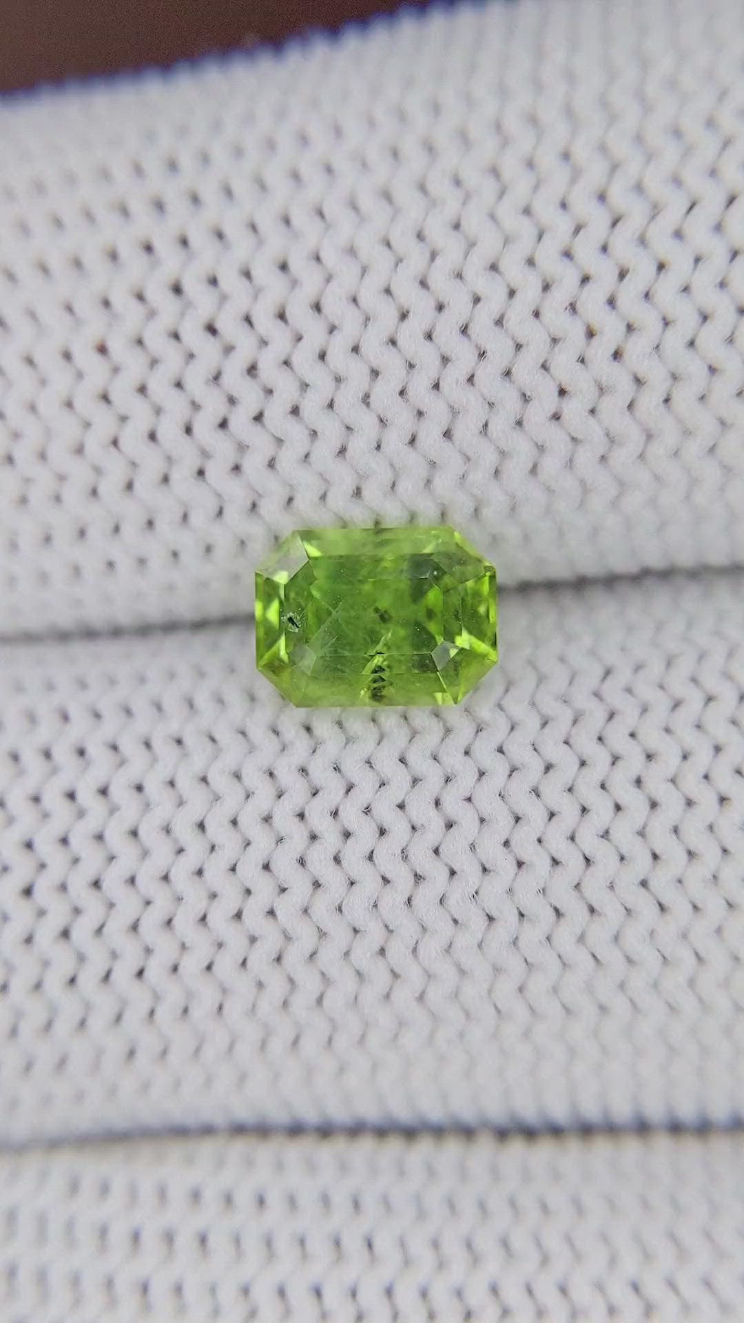 1.46 Ct. Yellowish Green Peridot from Pakistan Size Video