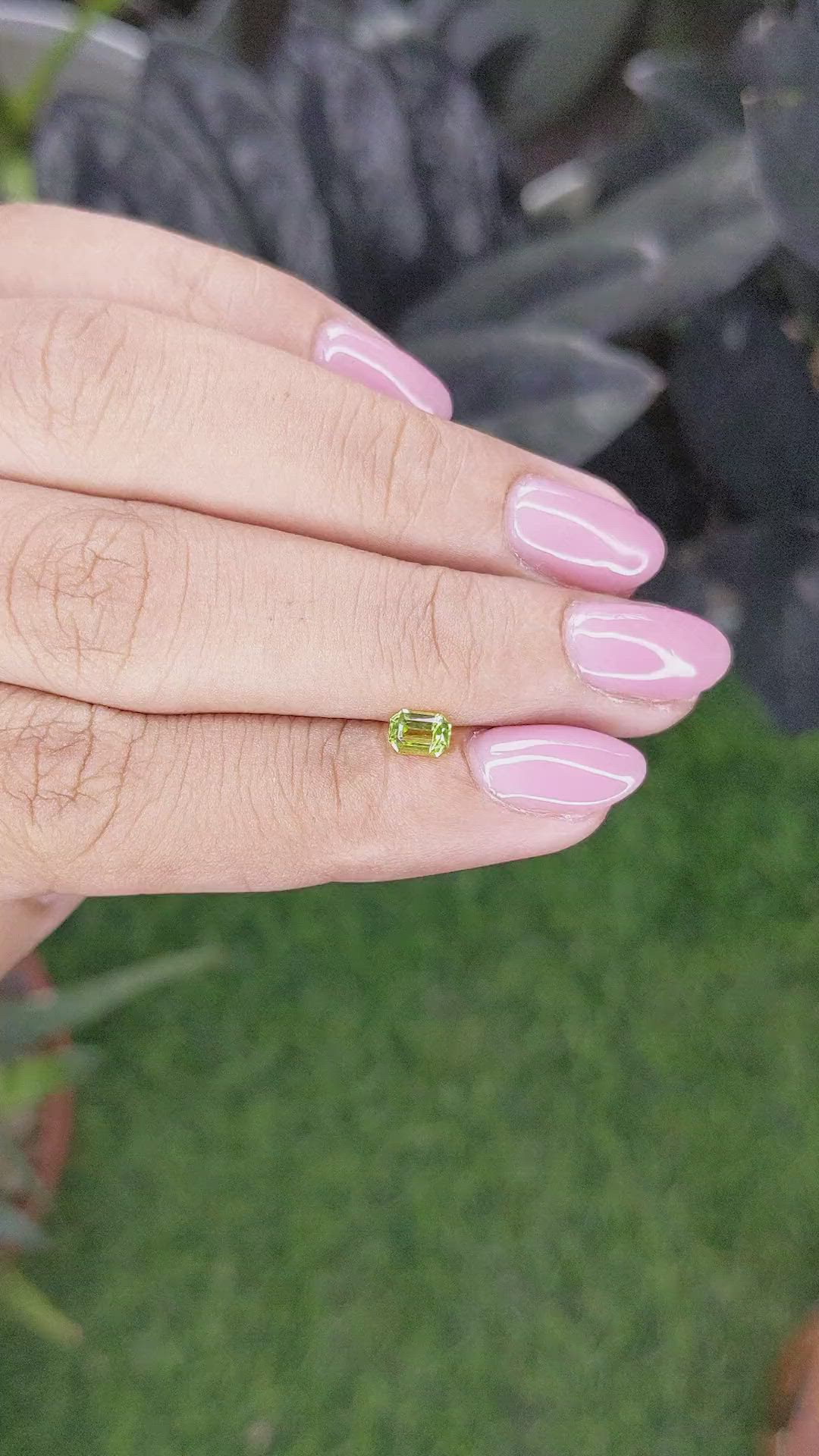0.31 Ct. Yellowish Green Peridot from Pakistan Size Video