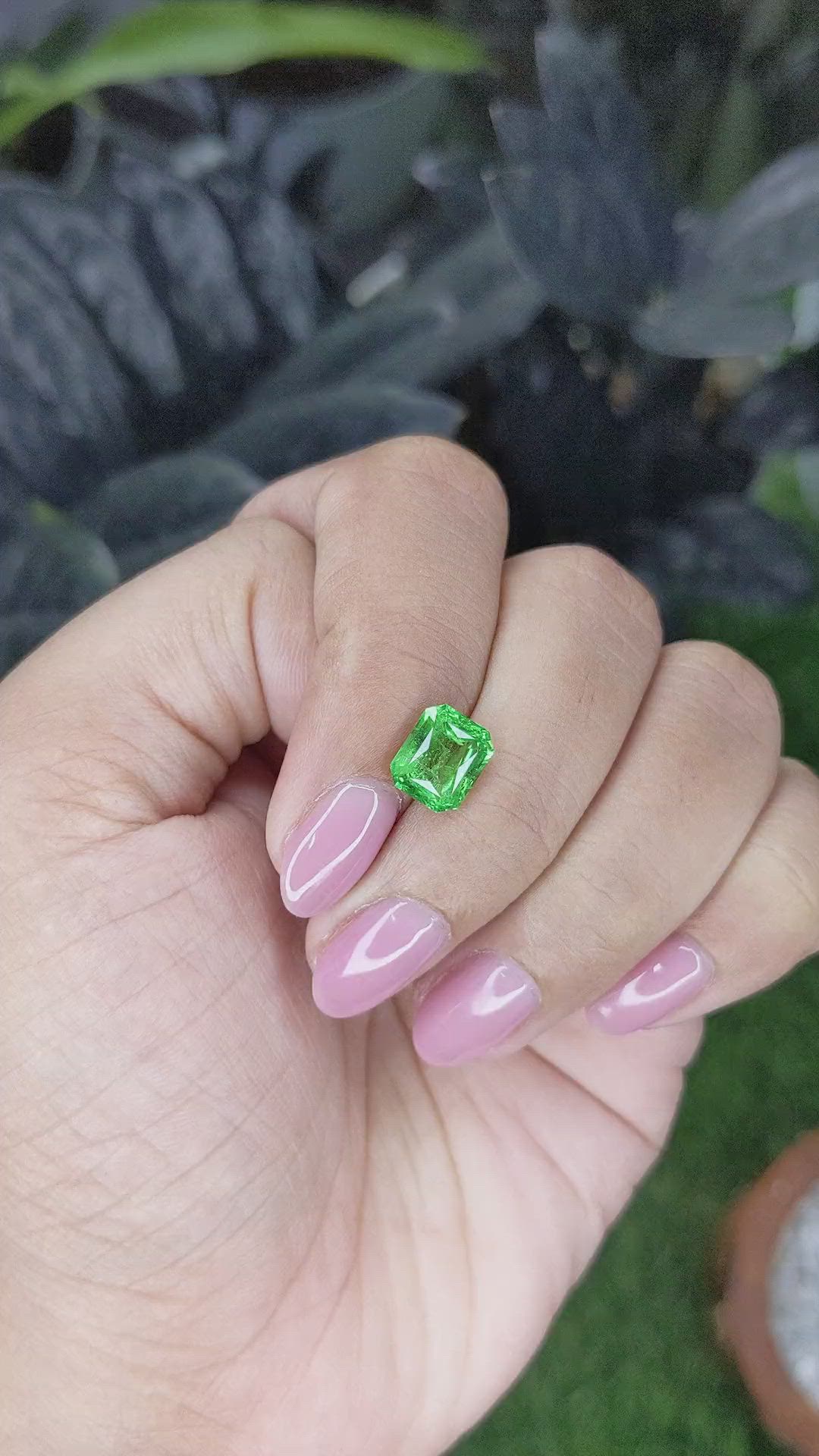 2.40 Ct. Tsavorite Garnet from Tanzania Size Video