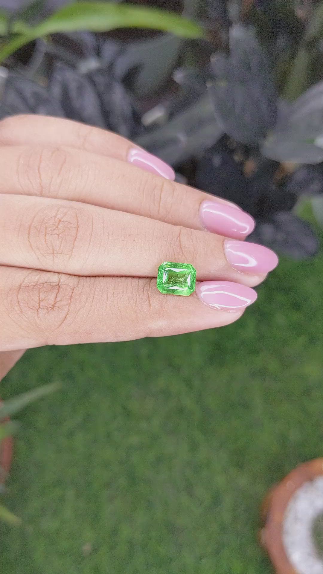 2.40 Ct. Tsavorite Garnet from Tanzania Size Video