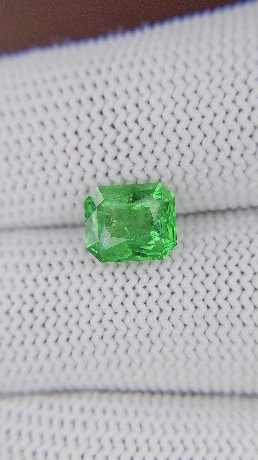 2.40 Ct. Tsavorite Garnet from Tanzania Size Video