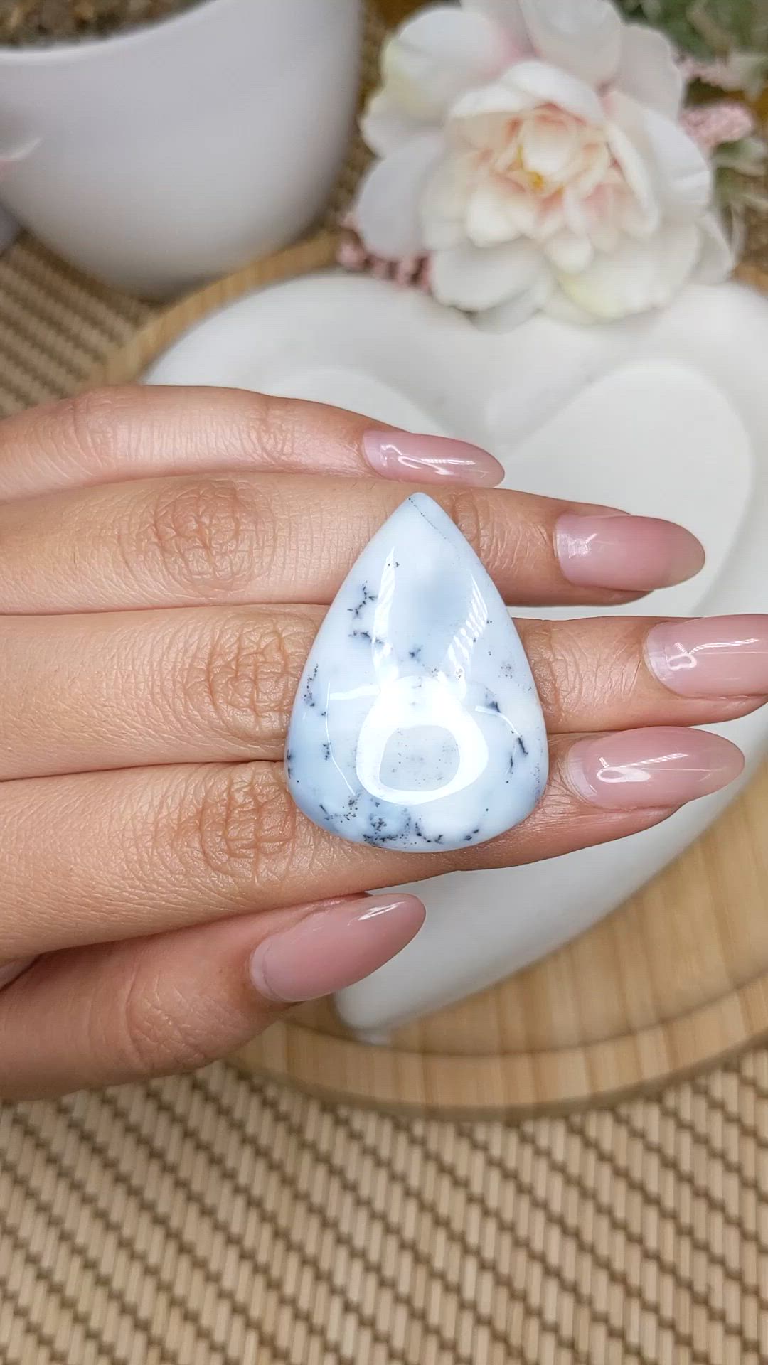 49.21 Ct. Multi Color Cabochon Agate from Madagascar Size Video