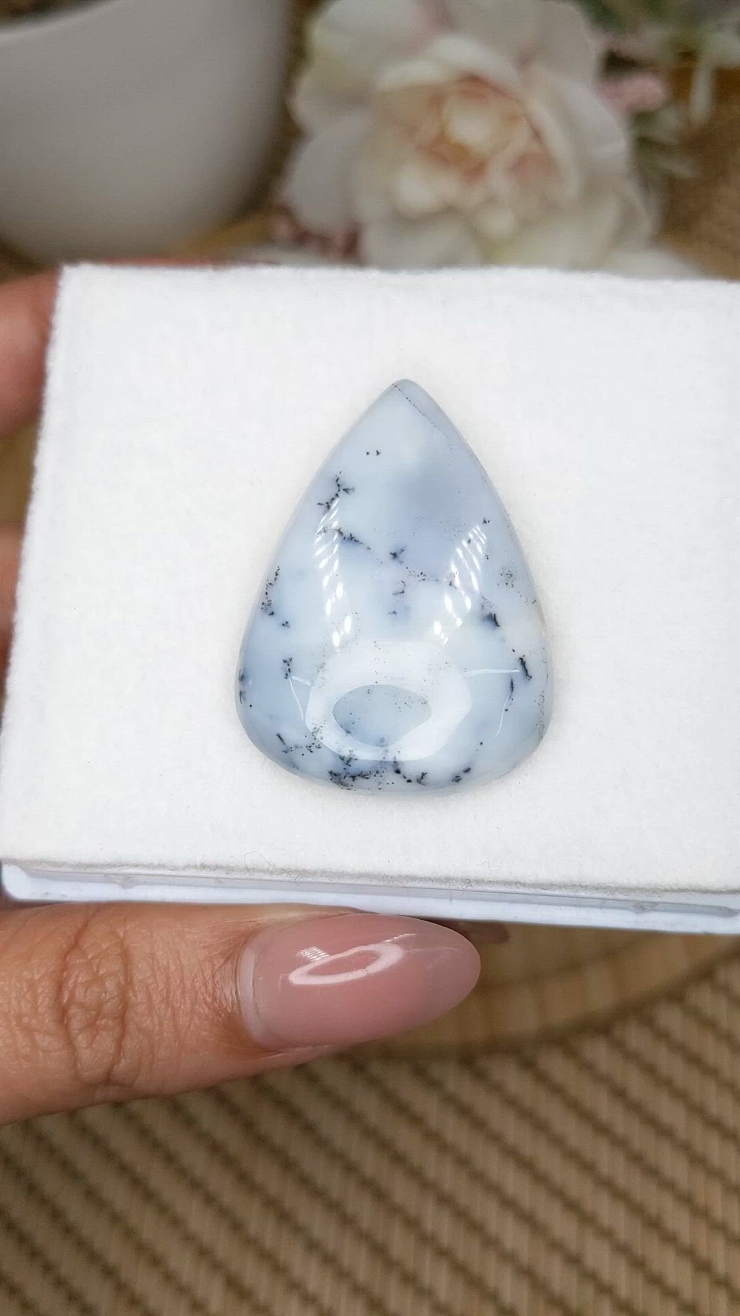 49.21 Ct. Multi Color Cabochon Agate from Madagascar Size Video
