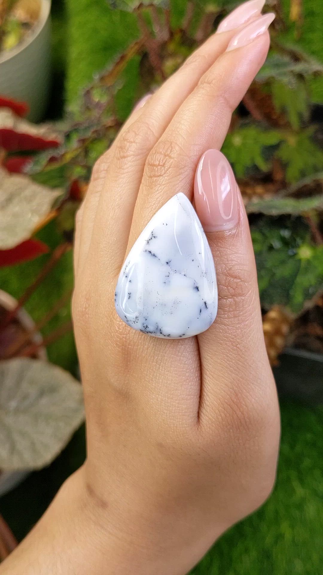 49.21 Ct. Multi Color Cabochon Agate from Madagascar Size Video
