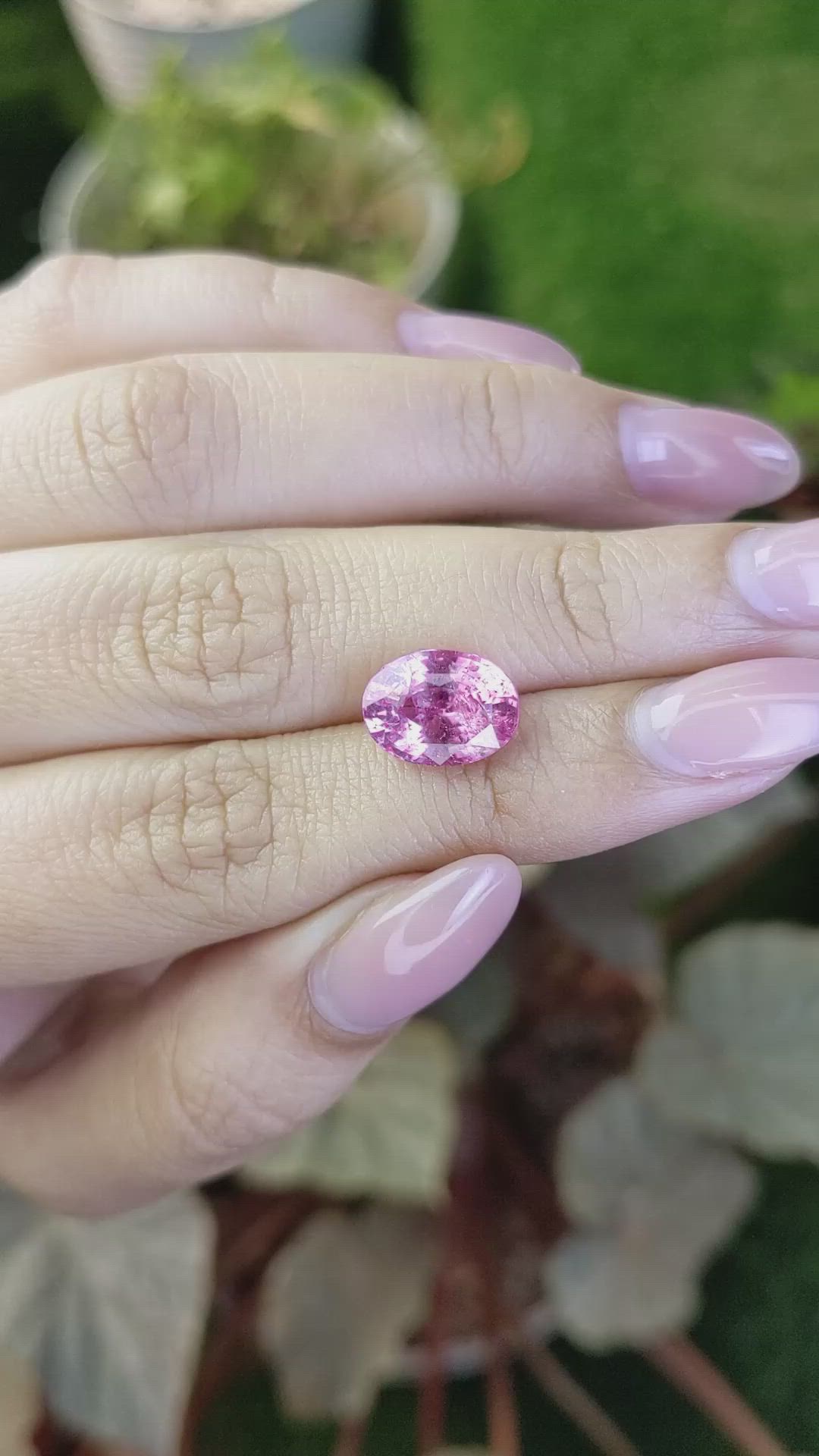 4.71 Ct. Pink Spinel from Ceylon (Sri Lanka) Size Video