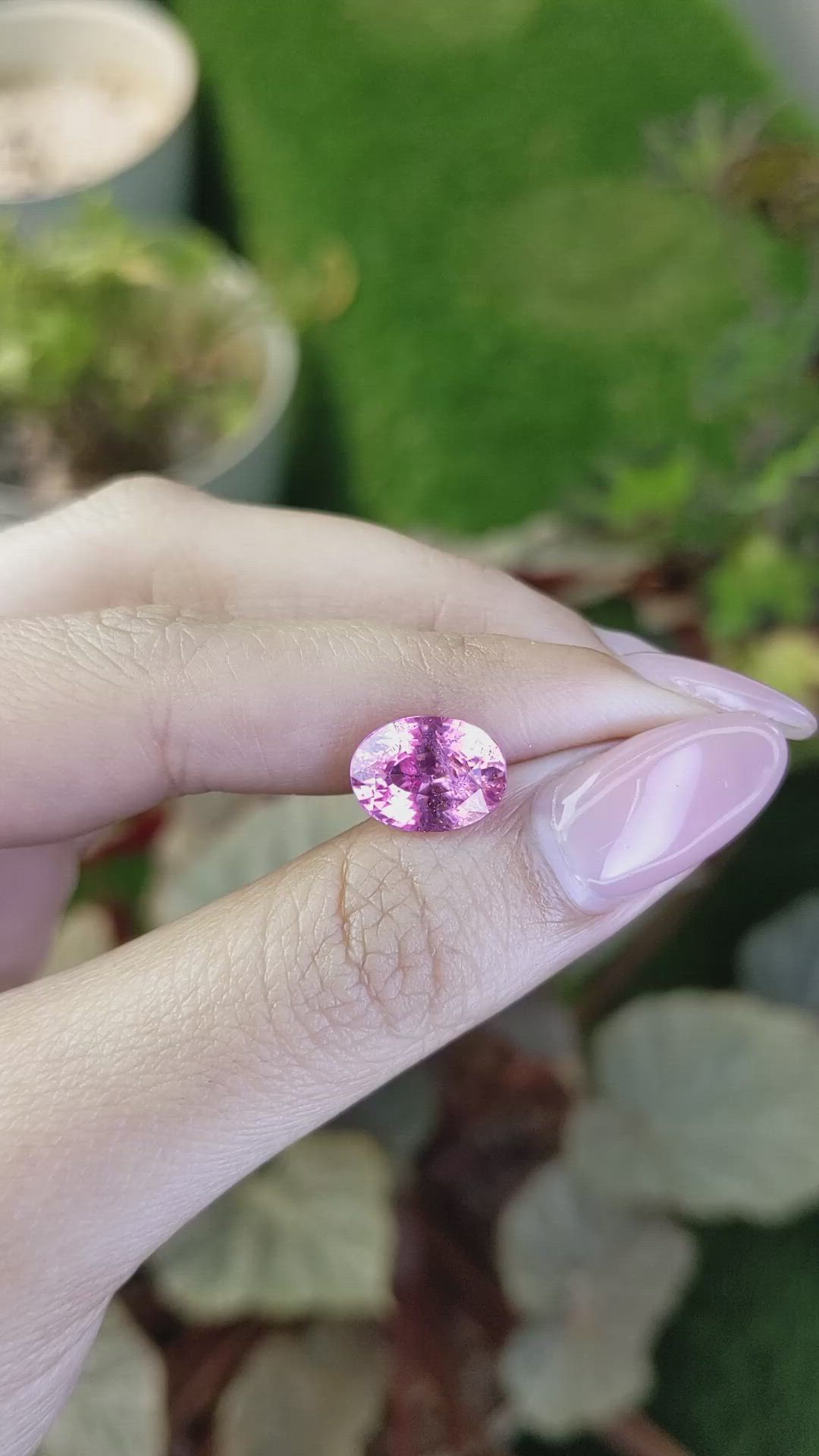 4.71 Ct. Pink Spinel from Ceylon (Sri Lanka) Size Video