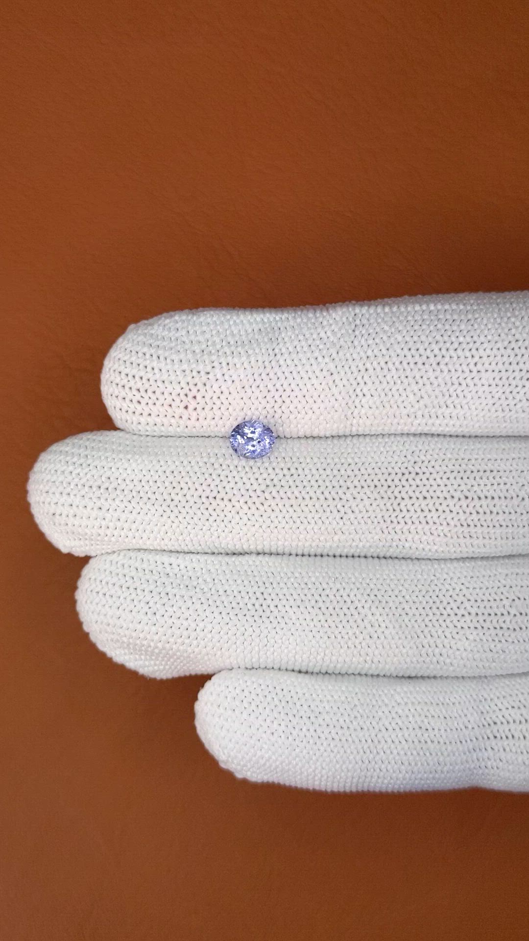 0.68 Ct. Blue Spinel from Ceylon (Sri Lanka) Size Video