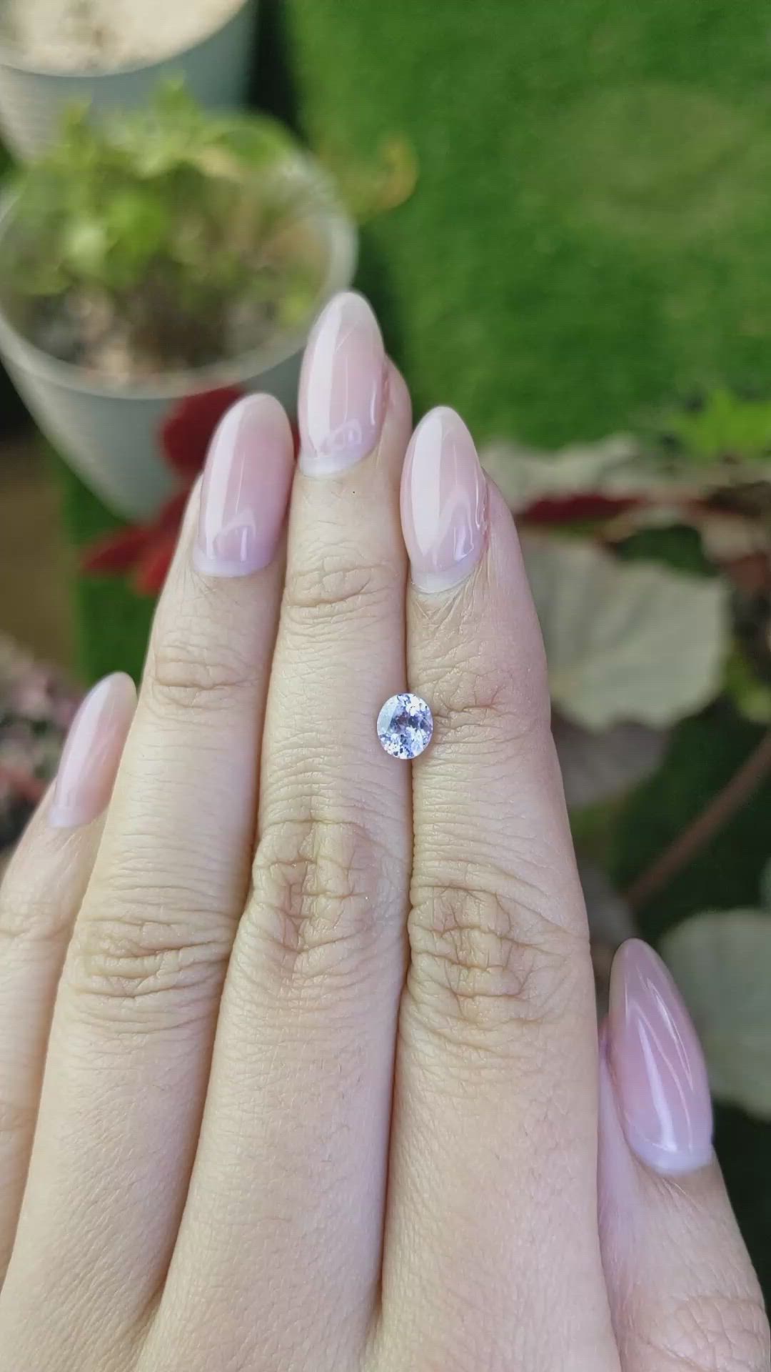 0.68 Ct. Blue Spinel from Ceylon (Sri Lanka) Size Video