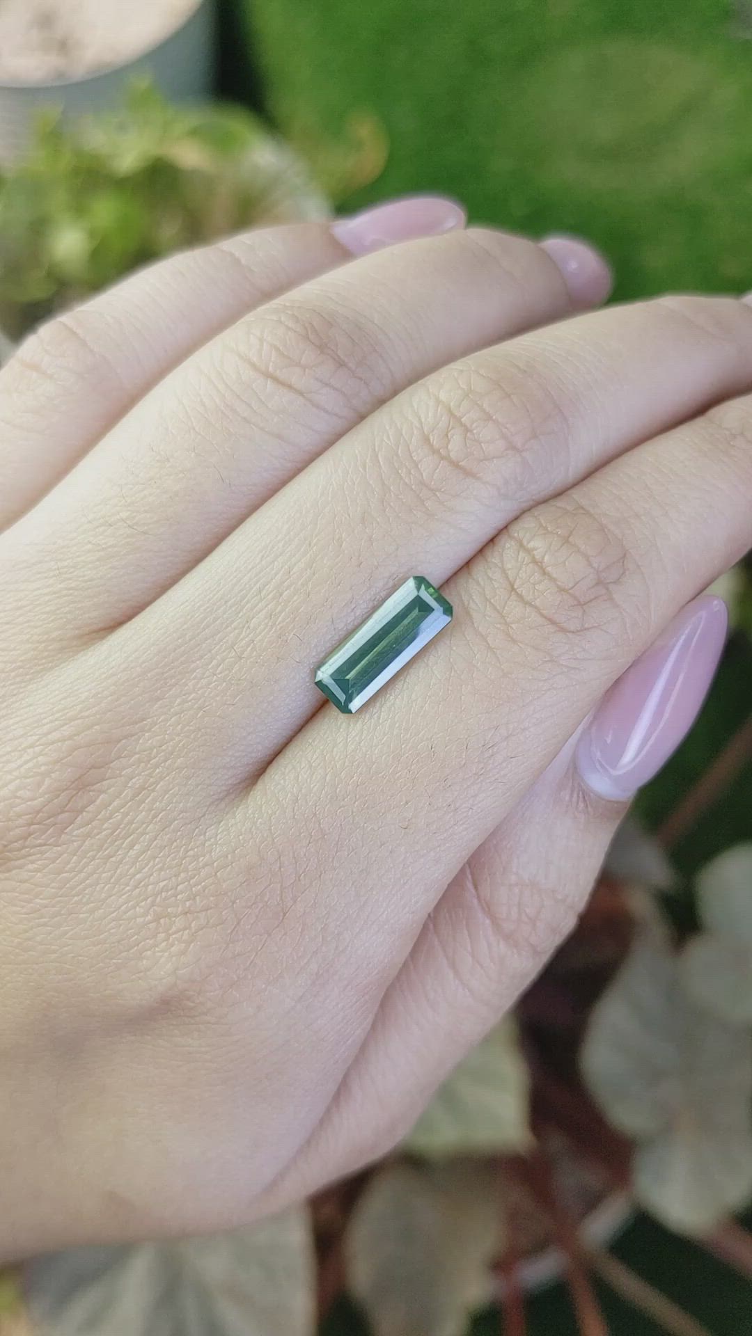 2.84 Ct. Green Tourmaline from Ceylon (Sri Lanka) Size Video