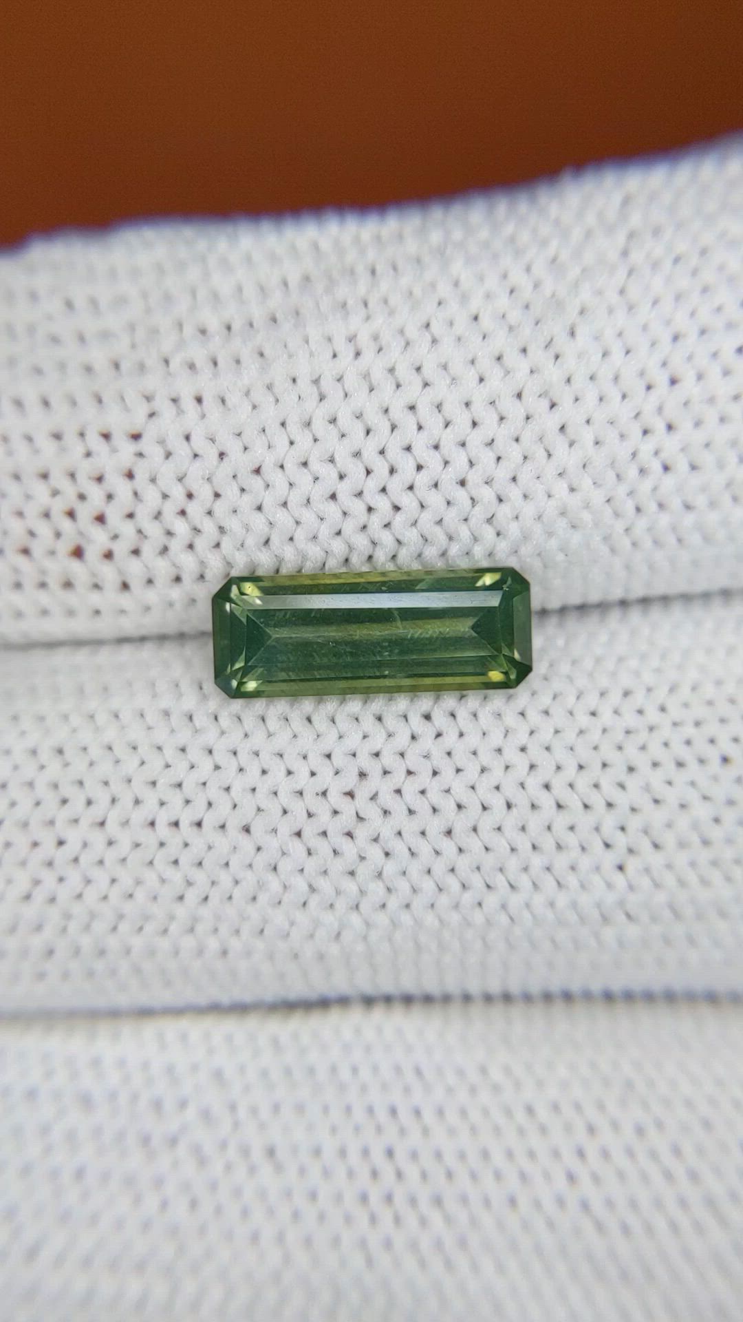 2.84 Ct. Green Tourmaline from Ceylon (Sri Lanka) Size Video