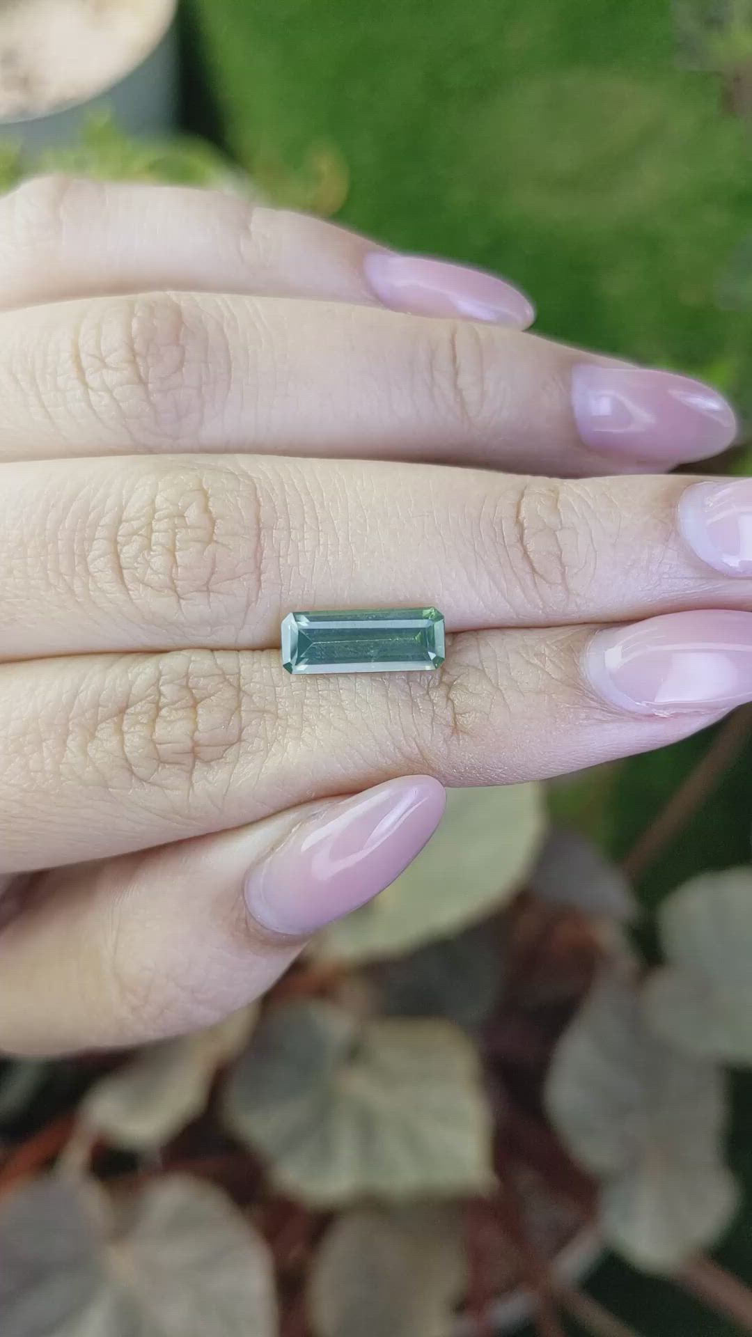 2.84 Ct. Green Tourmaline from Ceylon (Sri Lanka) Size Video