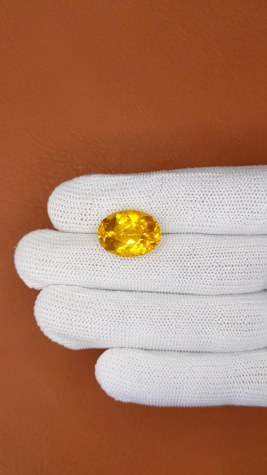 9.40 Ct. Yellow Citrine from Brazil Size Video