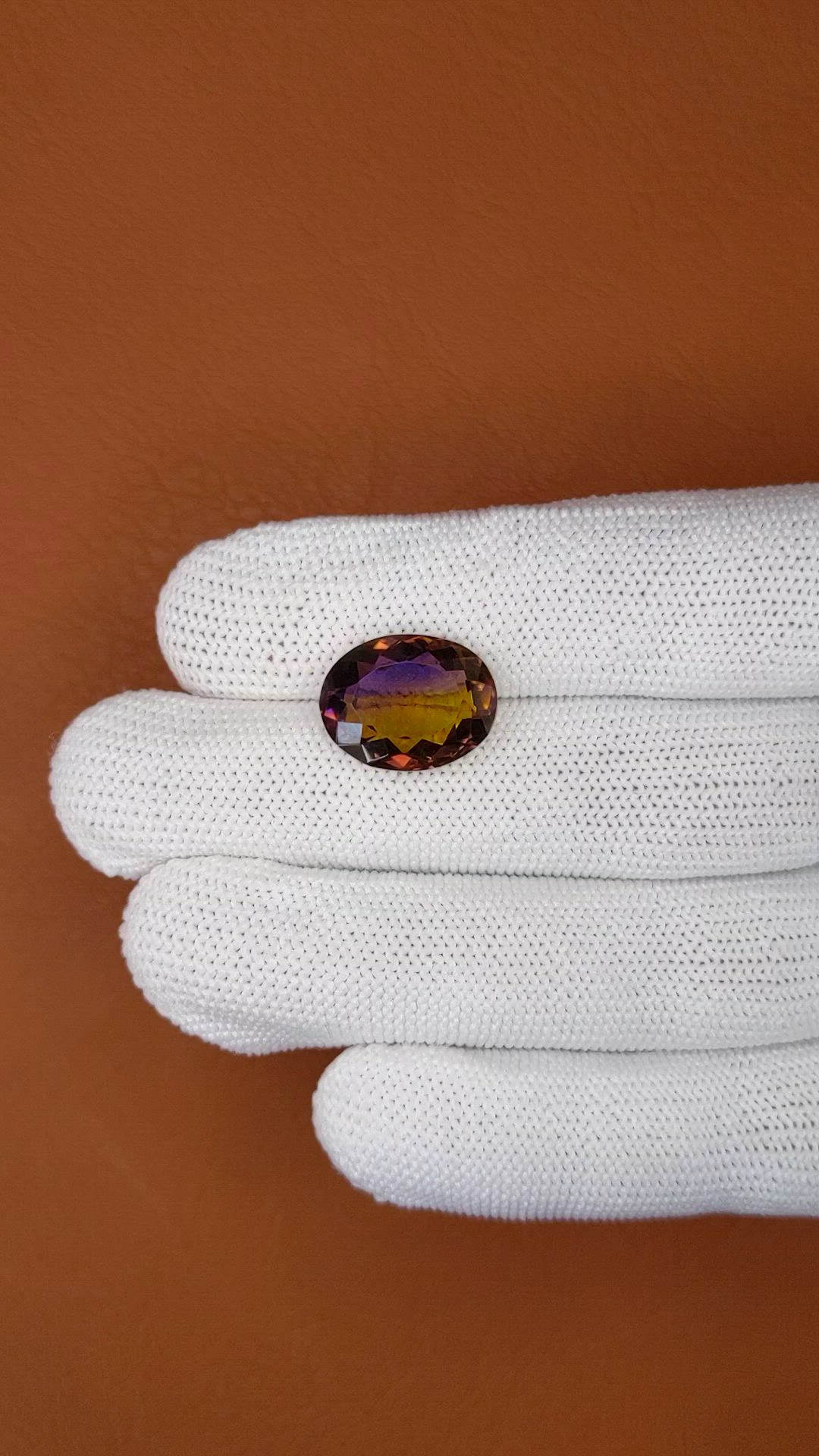 9.05 Ct. Bi Color Ametrine from Brazil Size Video