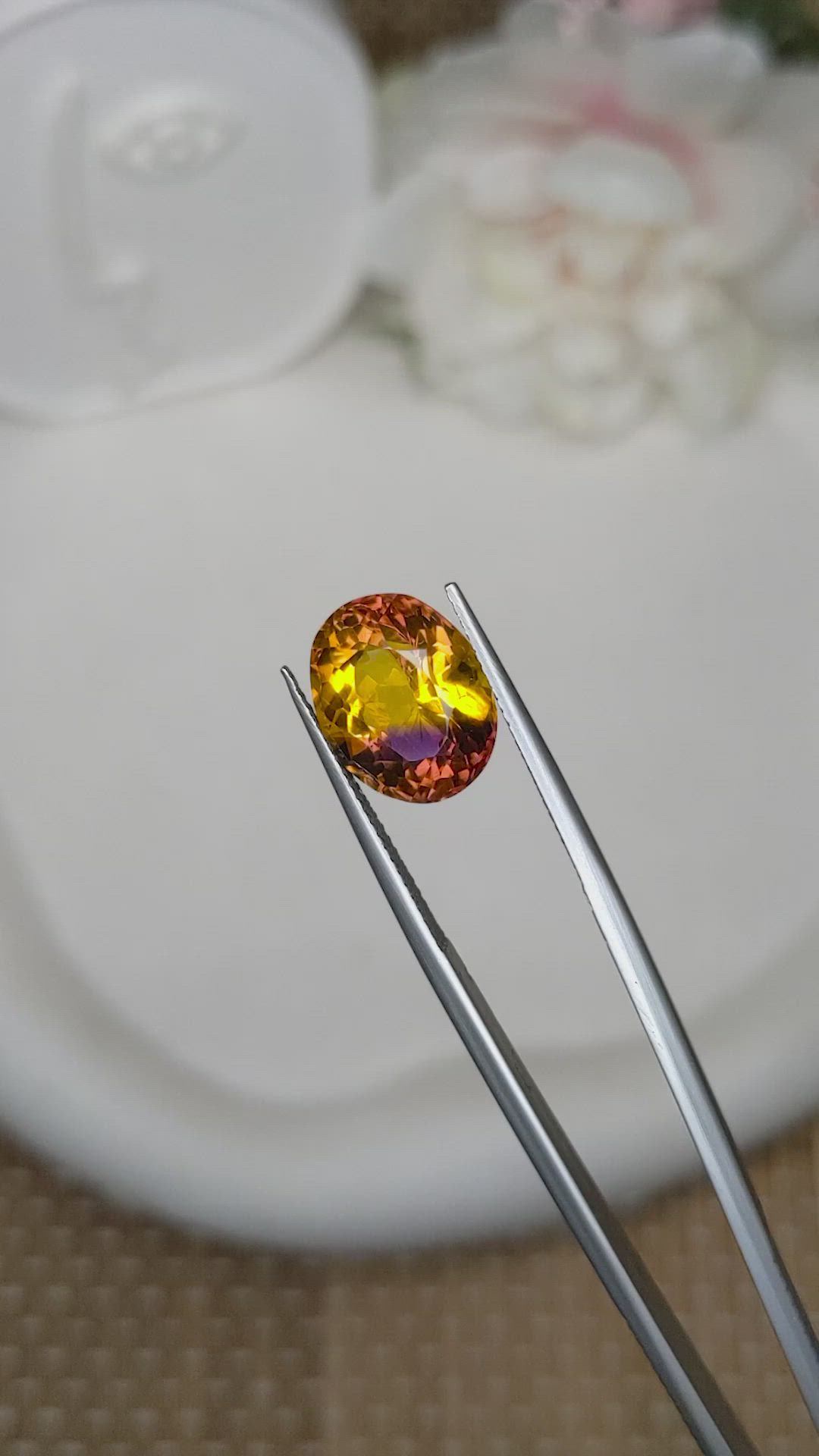 6.38 Ct. Bi Color Ametrine from Brazil Size Video