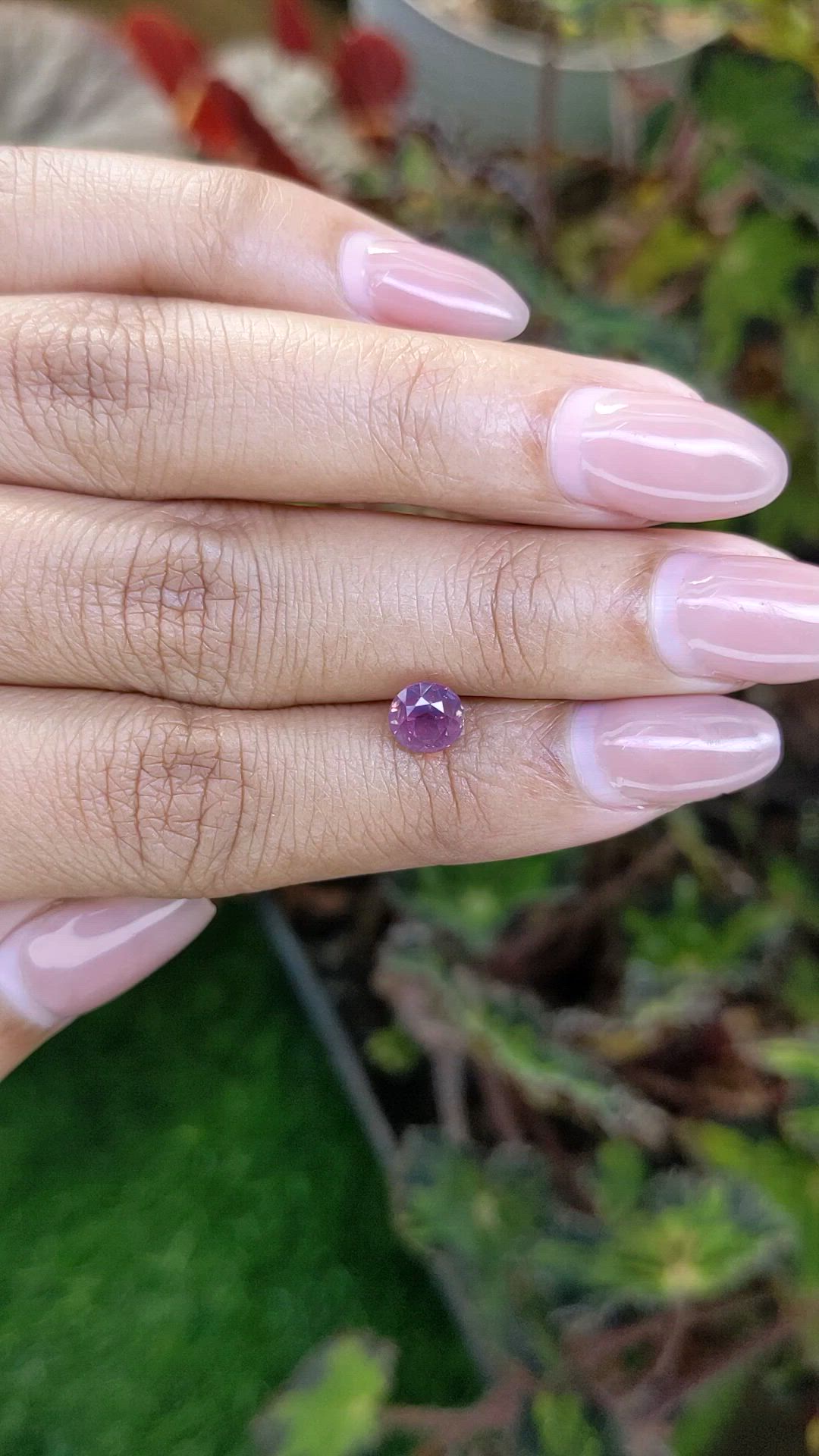 1.31 Ct. Pinkish Purple Spinel from Ceylon (Sri Lanka) Size Video