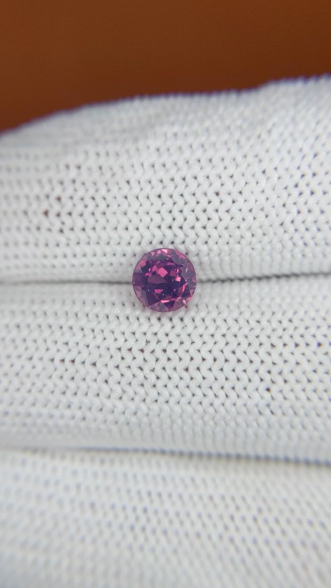 1.31 Ct. Pinkish Purple Spinel from Ceylon (Sri Lanka) Size Video