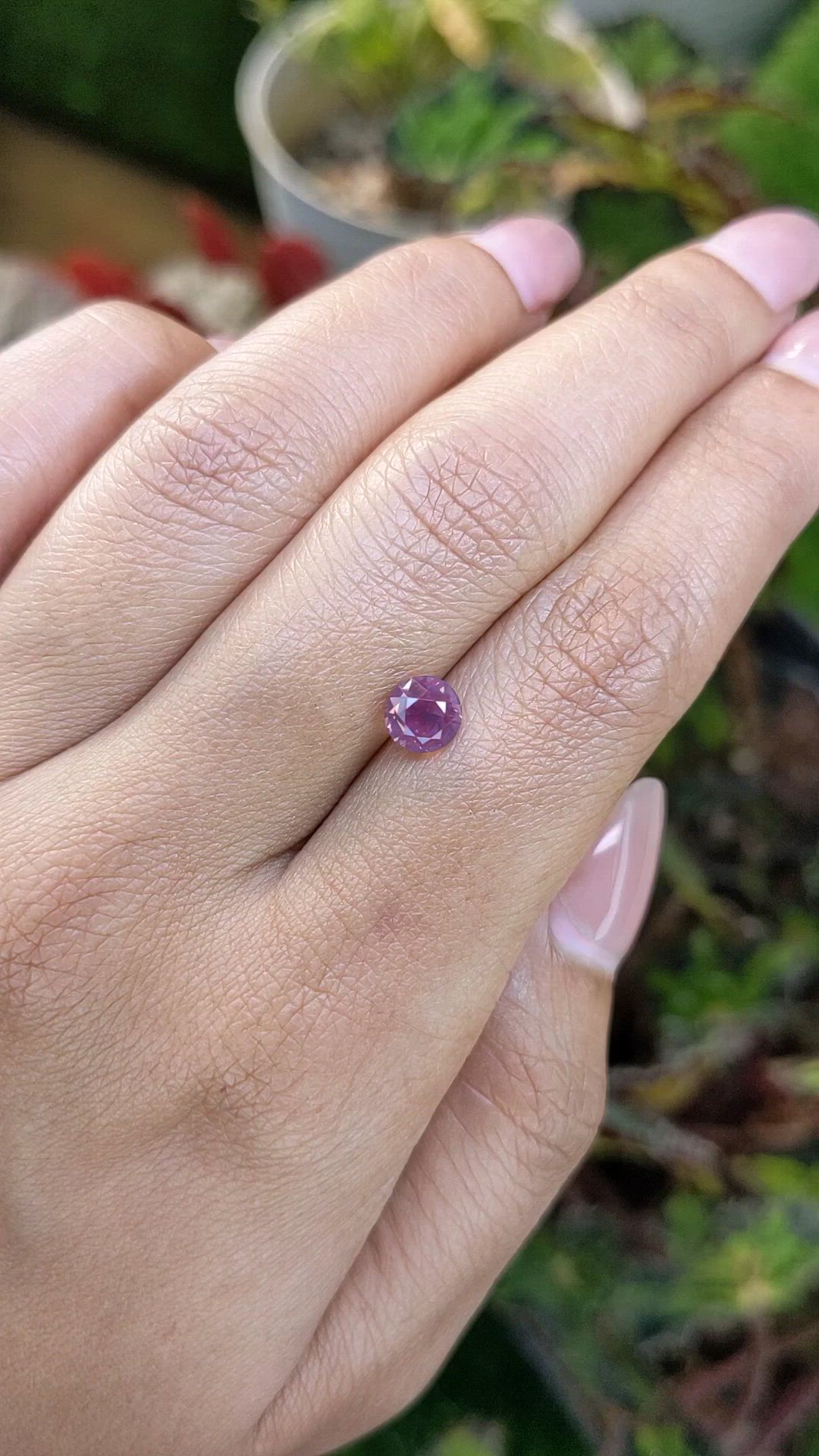 1.31 Ct. Pinkish Purple Spinel from Ceylon (Sri Lanka) Size Video