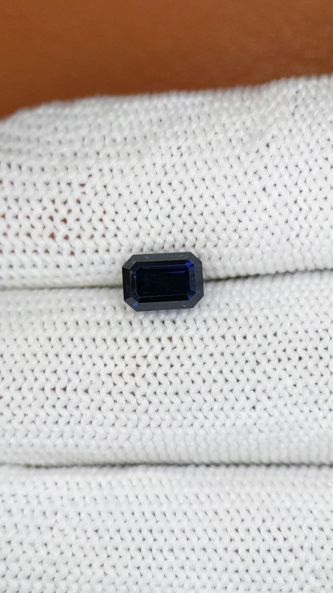 1.70 Ct. Blue Spinel from Ceylon (Sri Lanka) Size Video