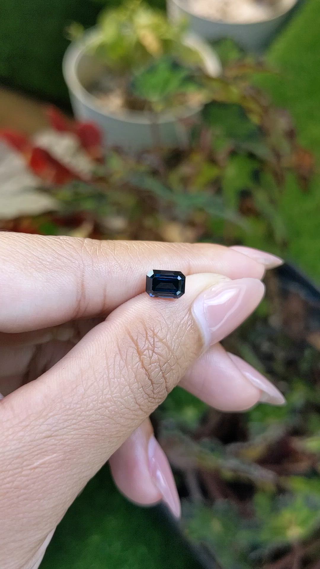 1.70 Ct. Blue Spinel from Ceylon (Sri Lanka) Size Video