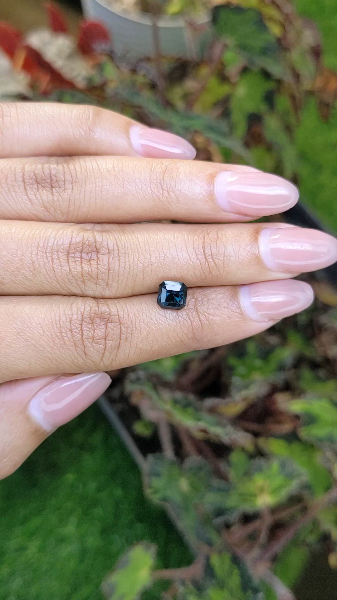 1.52 Ct. Greenish Blue Spinel from Ceylon (Sri Lanka) Size Video