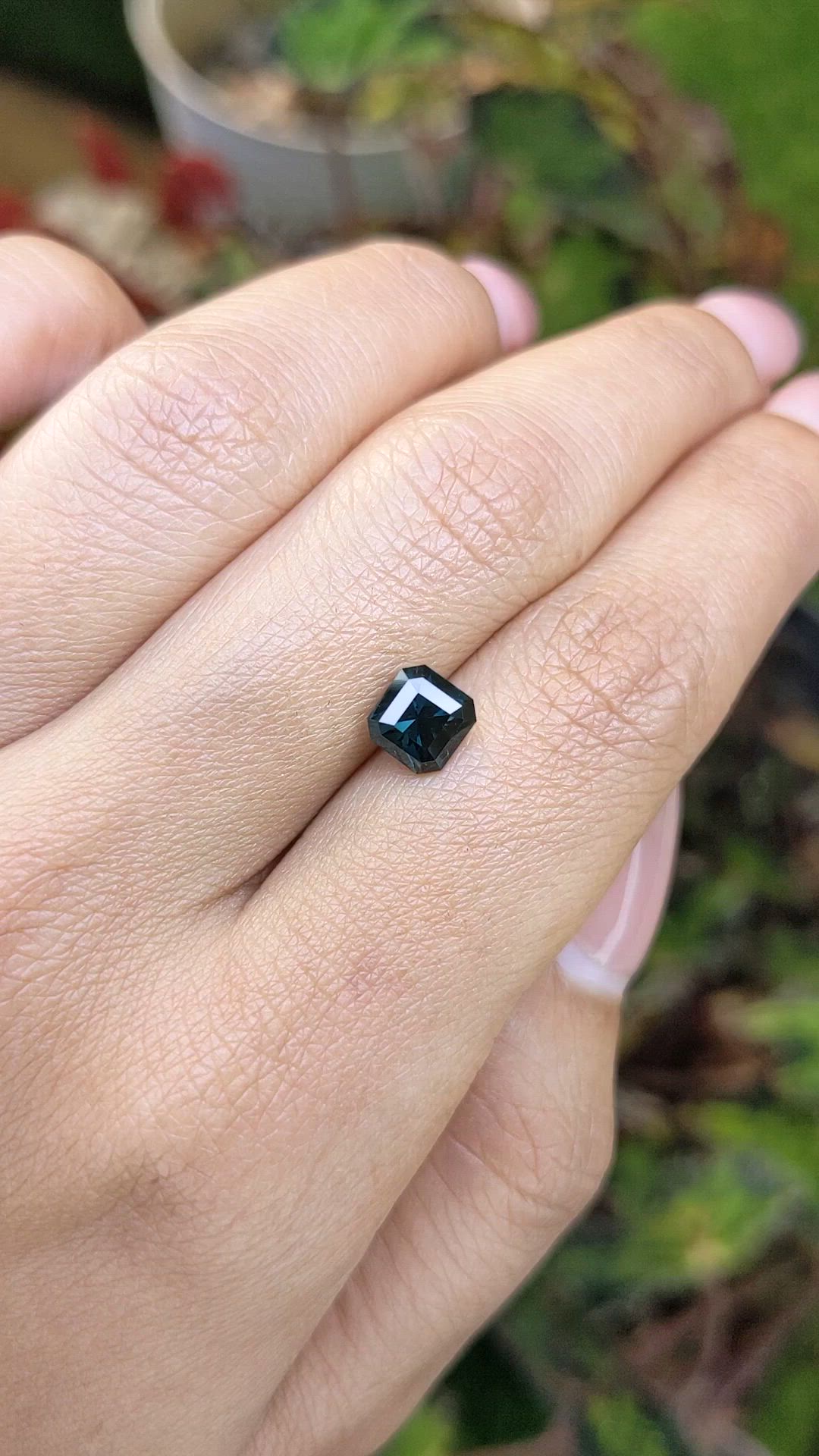 1.52 Ct. Greenish Blue Spinel from Ceylon (Sri Lanka) Size Video