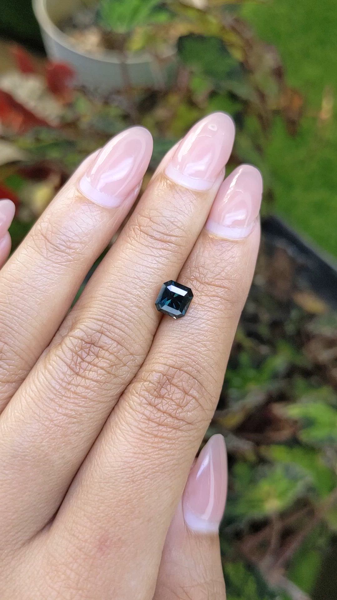 1.52 Ct. Greenish Blue Spinel from Ceylon (Sri Lanka) Size Video