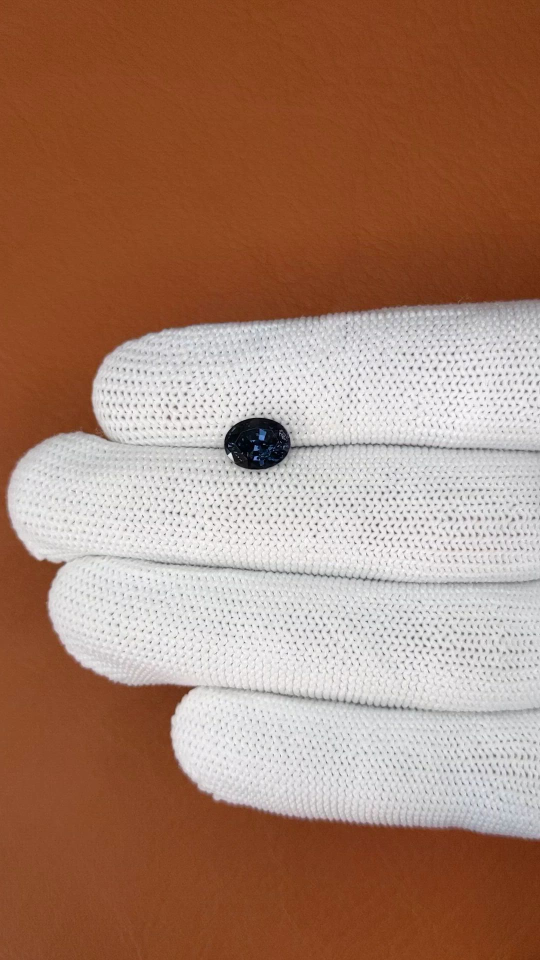 2.08 Ct. Purplish Blue Spinel from Ceylon (Sri Lanka) Size Video