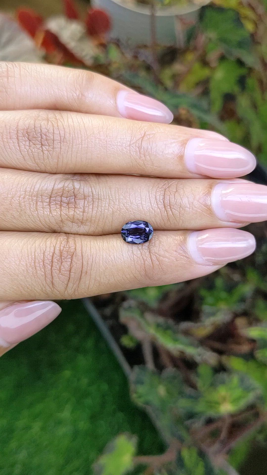 1.32 Ct. Purple Spinel from Ceylon (Sri Lanka) Size Video