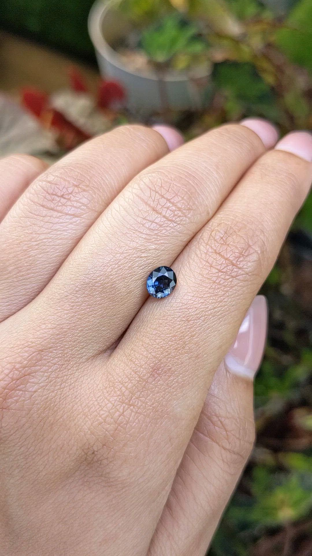 1.06 Ct. Blue Spinel from Ceylon (Sri Lanka) Size Video