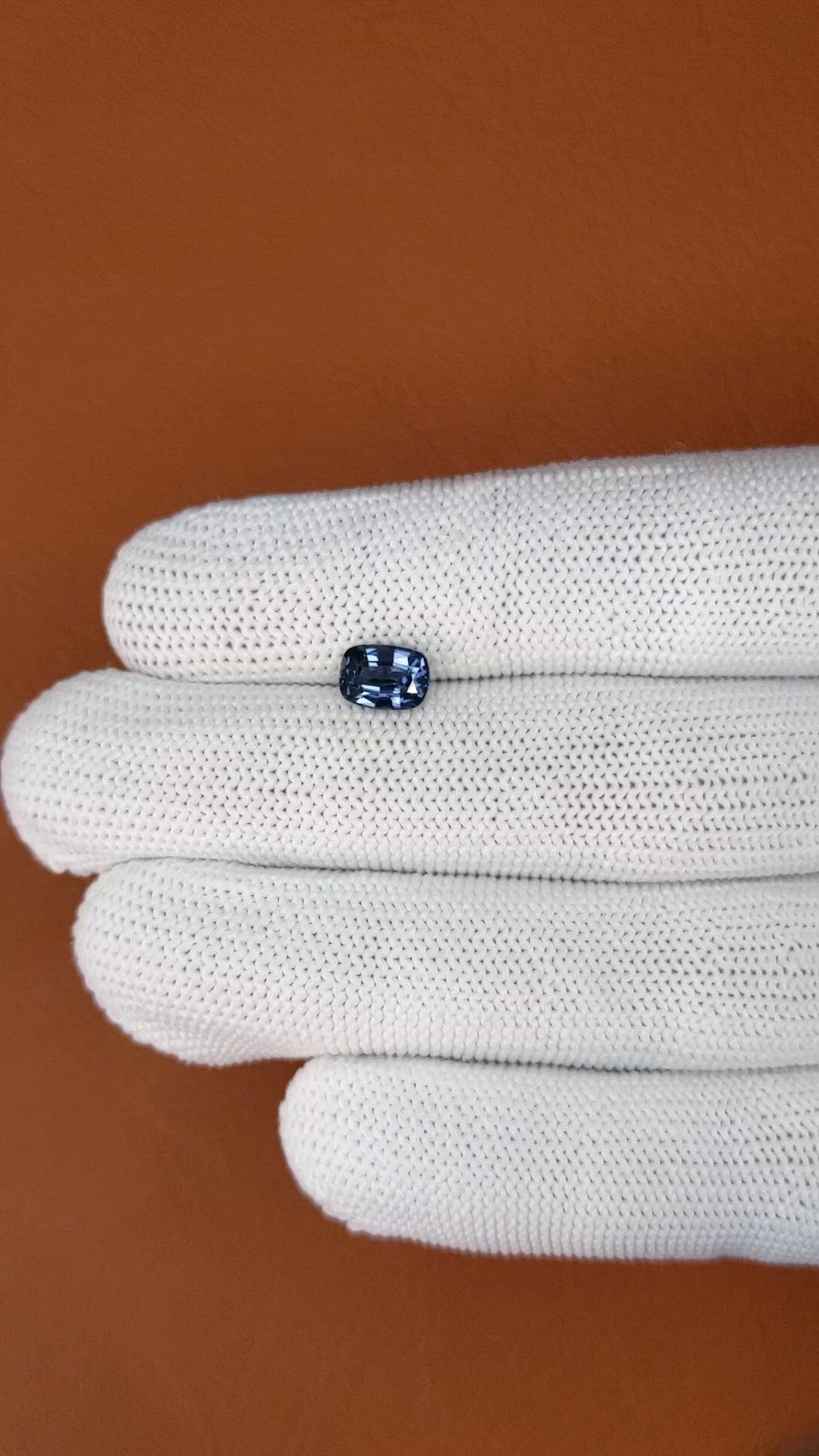 1.17 Ct. Blue Spinel from Ceylon (Sri Lanka) Size Video