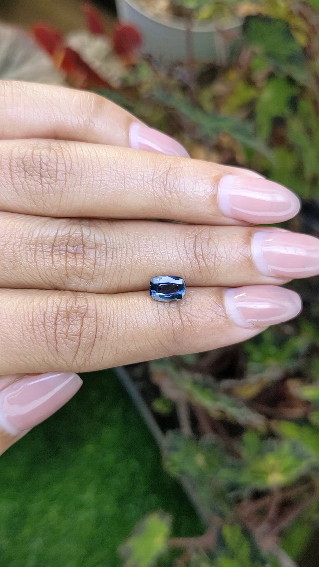 1.17 Ct. Blue Spinel from Ceylon (Sri Lanka) Size Video