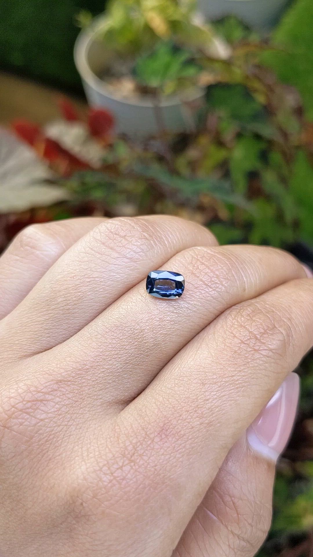 1.17 Ct. Blue Spinel from Ceylon (Sri Lanka) Size Video