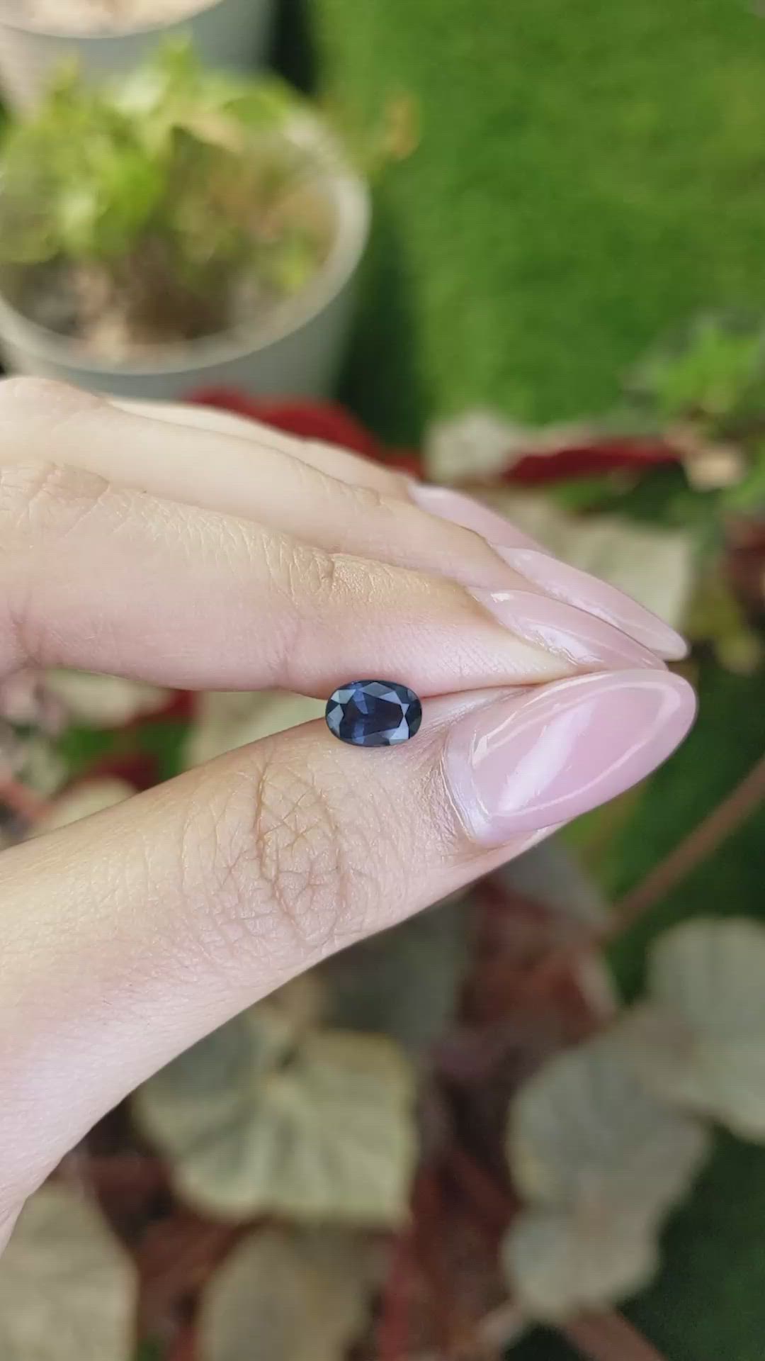 1.02 Ct. Blue Spinel from Ceylon (Sri Lanka) Size Video