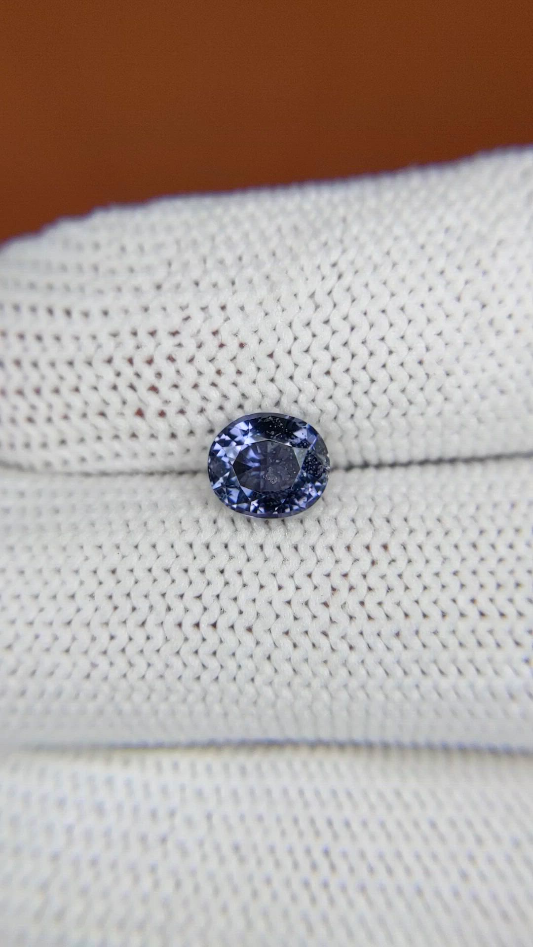 1.33 Ct. Blue Spinel from Ceylon (Sri Lanka) Size Video