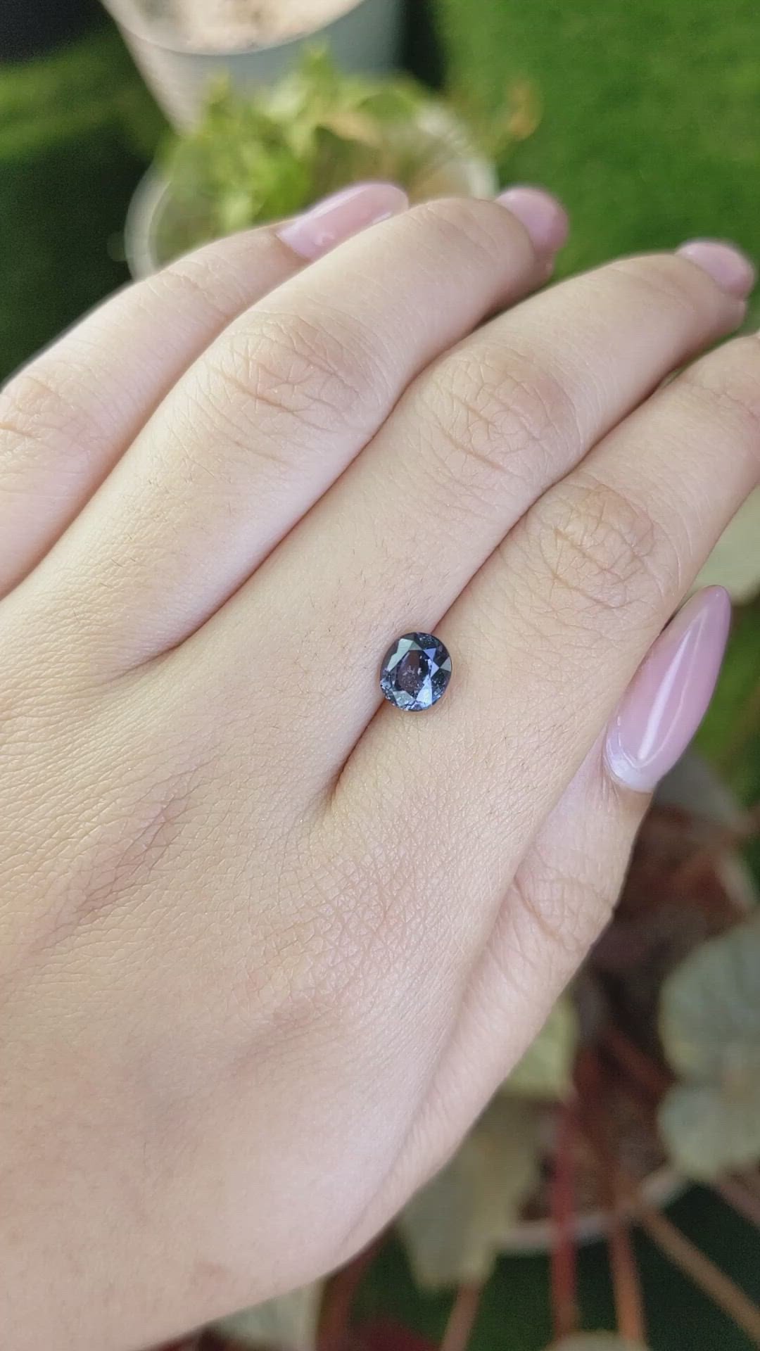 1.33 Ct. Blue Spinel from Ceylon (Sri Lanka) Size Video