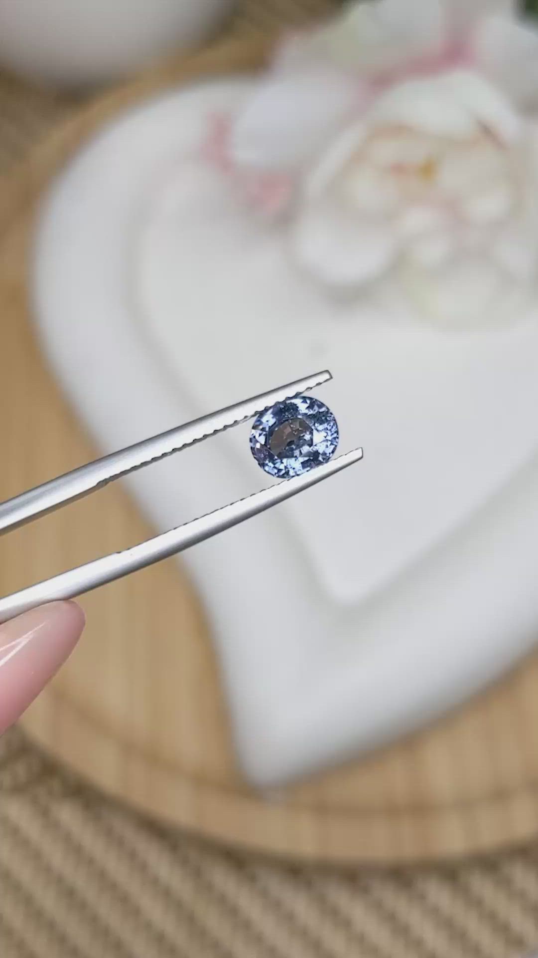 1.33 Ct. Blue Spinel from Ceylon (Sri Lanka) Size Video
