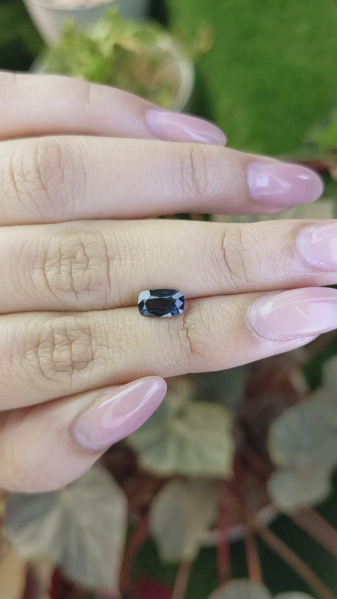 1.25 Ct. Blue Spinel from Ceylon (Sri Lanka) Size Video