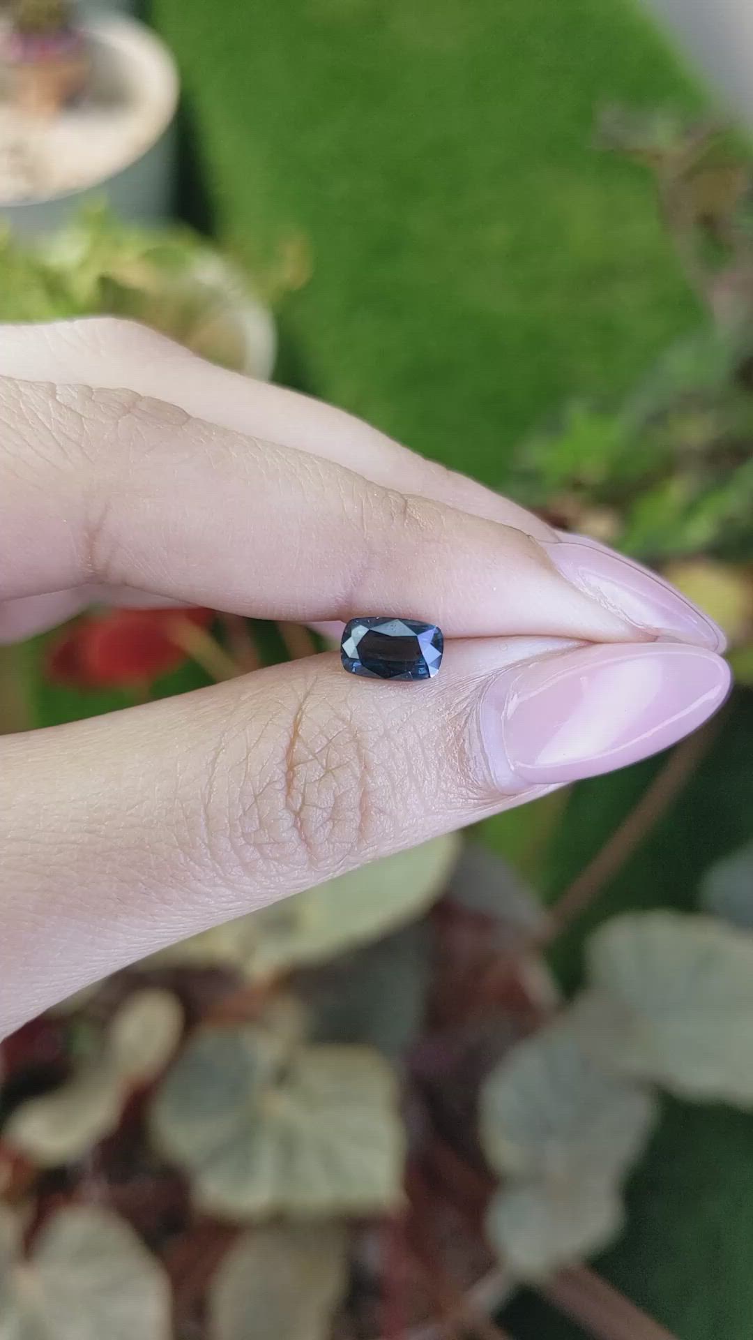 1.25 Ct. Blue Spinel from Ceylon (Sri Lanka) Size Video